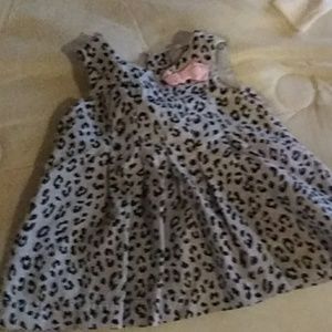 Grey cheetah dress 3 months